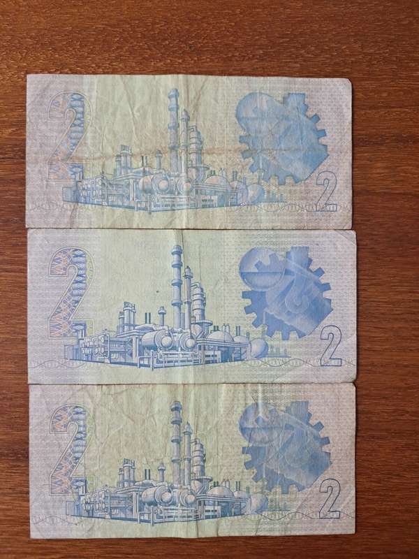 Gerhard de Kock Two/Twee Rand (1 bid for all 3)