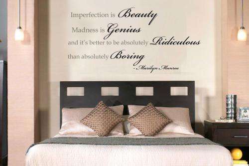 Marilyn Quote Inspirational Vinyl Wall Art Sticker Decal Vinyl Tattoo Decor