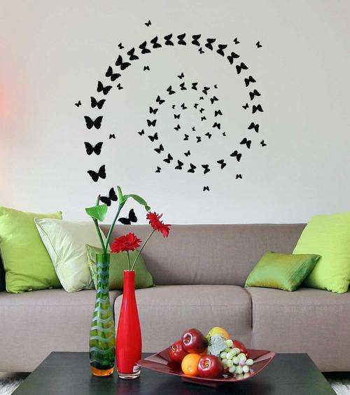 80 Vinyl sticker Butterflysfor interior decorating wall decals