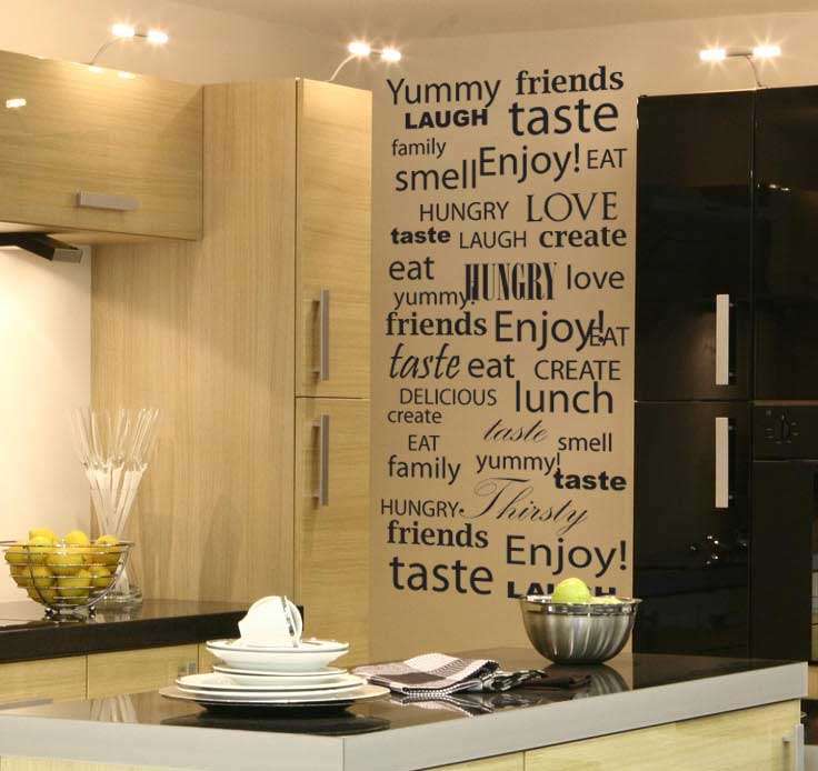 Kitchen interior decor Wall Art Sticker Decal Vinyl Tattoo