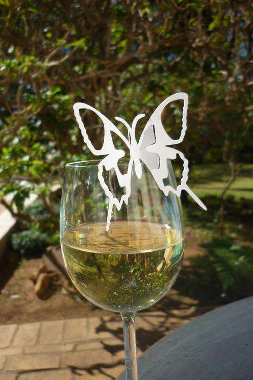 20x 3d Paper card butterflies wall art decor parties weddings white