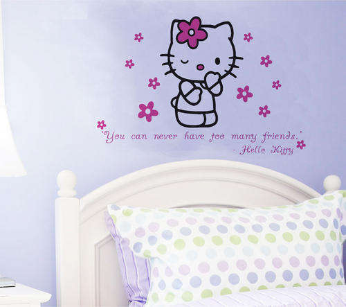 Hello Kitty vinyl wall decal interior decorating stickers