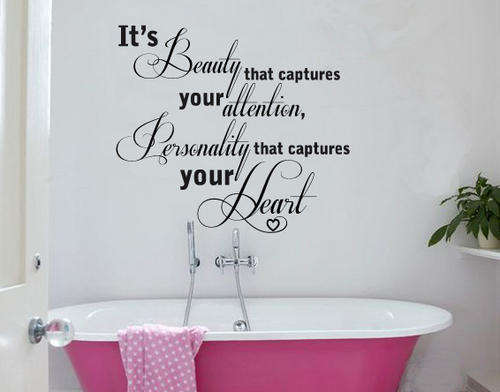 Capture your heart Wall Art Quote Sticker Decal Vinyl Tattoo Decor Interior decoration