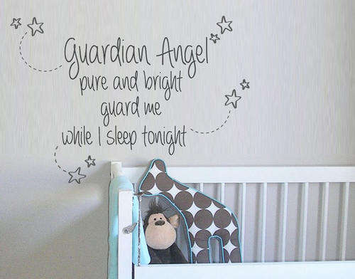 Babies and Childrens prayer vinyl wall art sticker for interior decorating for boys and girls