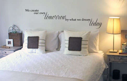 Create dreams Vinyl Wall Art quote - Sticker Decal Vinyl Interior Decor