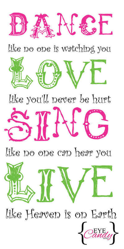 Dance quote Vinyl Wall Art Sticker Decal Vinyl Tattoo Decor