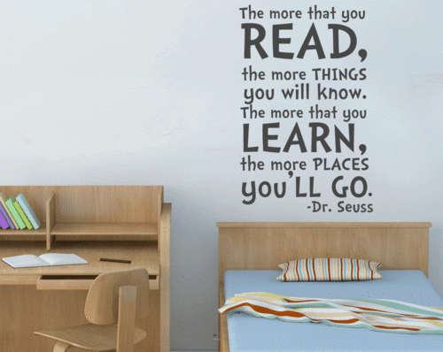 Dr Seuss childrens word art Vinyl Wall Art Sticker Decal Vinyl Tattoo Decor