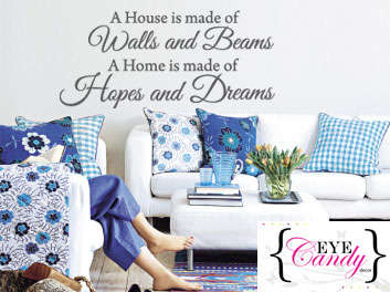 Hopes and Dreams quote Vinyl Wall Art Quote Sticker Decal Vinyl Interior Decor
