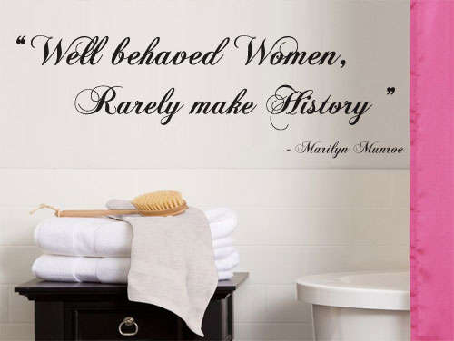Marilyn woman quote funny decal Vinyl Wall Art Sticker Decal Vinyl Tattoo Decor