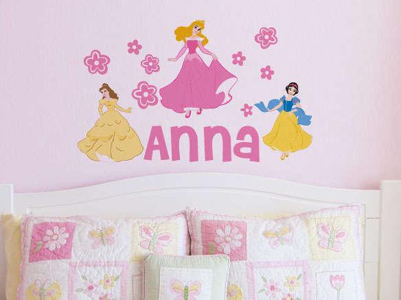 Customised Princess with name Vinyl Wall Art Sticker Decal Vinyl Tattoo Decor