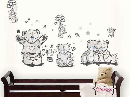 Tatty teddy neutral baby kids wall stickers- decal to decorate childrens room