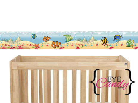 Nemo sea fish vinyl wall border sticker sold per meter