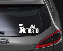 STIG Stick figure family car window funny Vinyl Sticker Decal BEWARE OF CHEAP IMMITATIONS