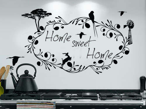 South African home sweet home decal Vinyl Wall Art Sticker Decal Vinyl Tattoo Decor
