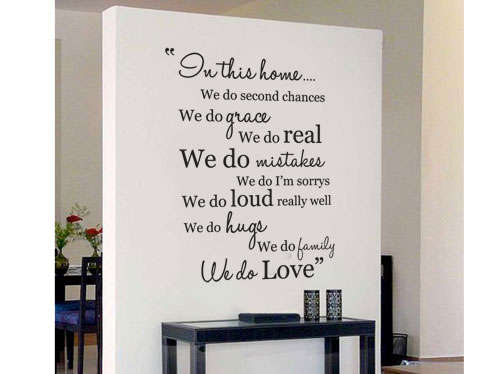 NEW!! IN THIS HOME decal LARGE Vinyl Wall Art Sticker Decal Vinyl Tattoo Decor