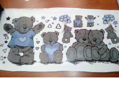 Tatty teddy baby kids wall stickers- decal to decorate childrens room