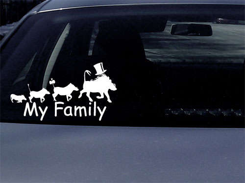 My warthog family car window funny Vinyl Sticker Decal BEWARE OF CHEAP IMMITATIONS