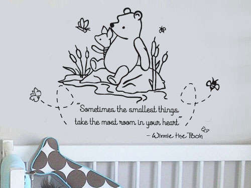 New! Winnie the Pooh baby kids wall stickers- decal to decorate childrens room