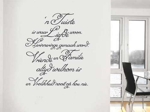 Afrikaans Liefde no.3 inspirational wall sticker Vinyl Wall Art Sticker Decal Vinyl Tattoo Decor