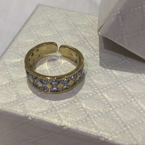 Two Tone Gold Plated Toe Ring