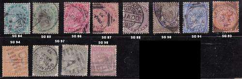 INDIA    1882-88  DEFINITIVE      ***** SEEE SCAN *****
