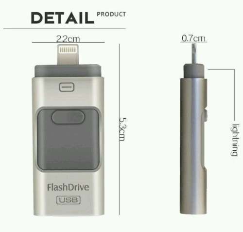 2 in 1 64GB OTG for phone and PC.Apple/Android Compatible