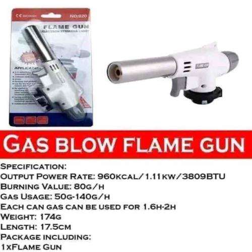 Gas Blow Flame Gun Butane Auto Ignition Jet Burner Welding Torch RS