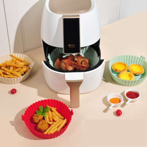 Air Fryer Silicone Mat Bakeware Round High Temperature Resistant Pot Mat Non-stick Tray
