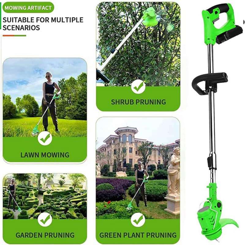 Electric Cordless Lawn Mower With Two 25V 7500Mah