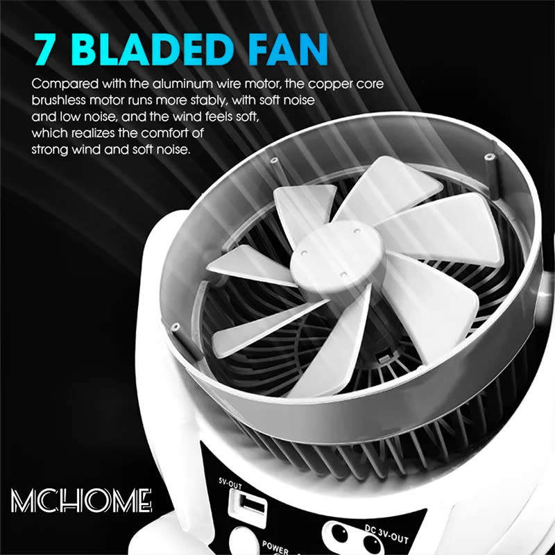 6 Inch Desk Fan Solar Fan With Solar Panel Usb Rechargeable Fan