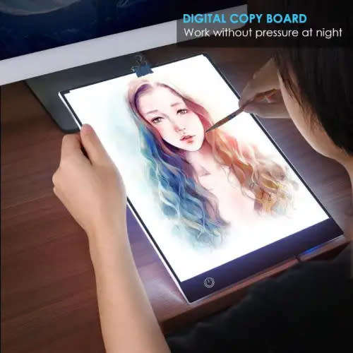 Led Drawing Board, Painting Copy Light Box, Stepless Dimming Digital Tablet