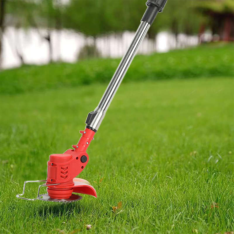 Cordless Lawn Trimmer, Battery Powered Lawn Edger, 2-In-1 Height Adjustable Electric Lawn Mower