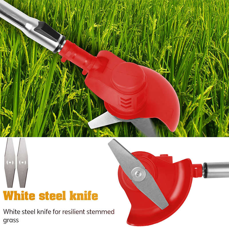 Cordless Lawn Trimmer, Battery Powered Lawn Edger, 2-In-1 Height Adjustable Electric Lawn Mower