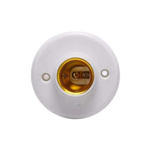 1 Piece E27 Nut Socket White Ceiling Light Bulb Fixing Base Bracket Bulb Holder