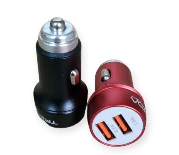 Dual 3.1A Usb Smart Car Charger With Ios Usb Cable