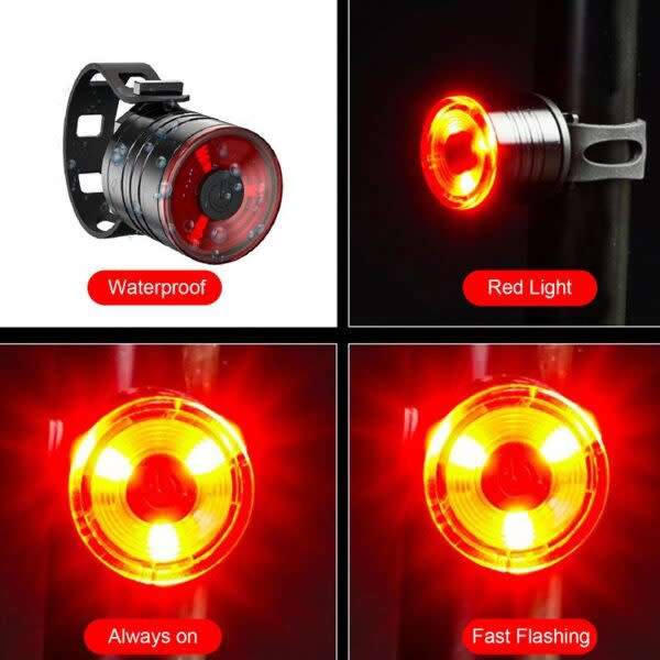 Bicycle Taillight And Headlight 250Mah