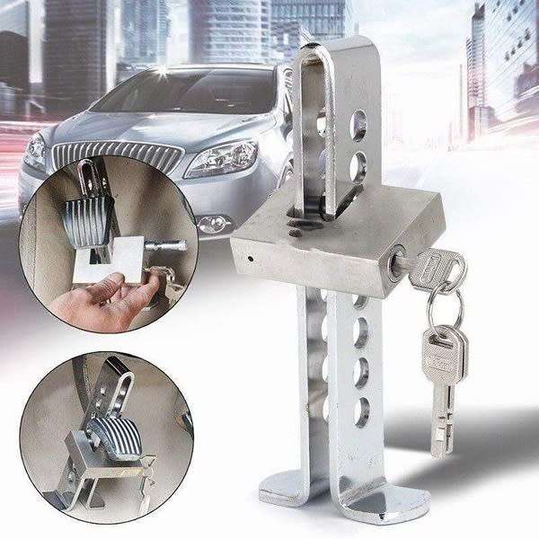 Anti-Theft Brake Clutch Pedal Steel Lock
