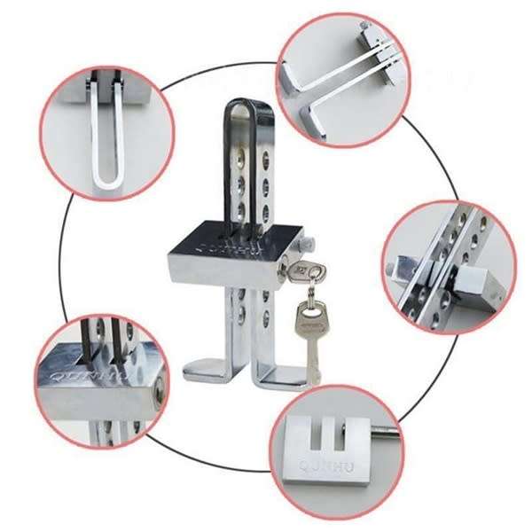 Anti-Theft Brake Clutch Pedal Steel Lock