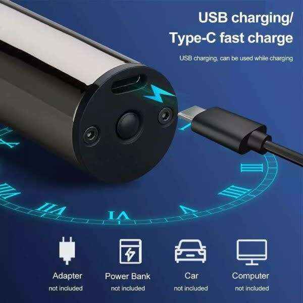 Mini Electric Hair Trimmer Cordless With Lcd Display