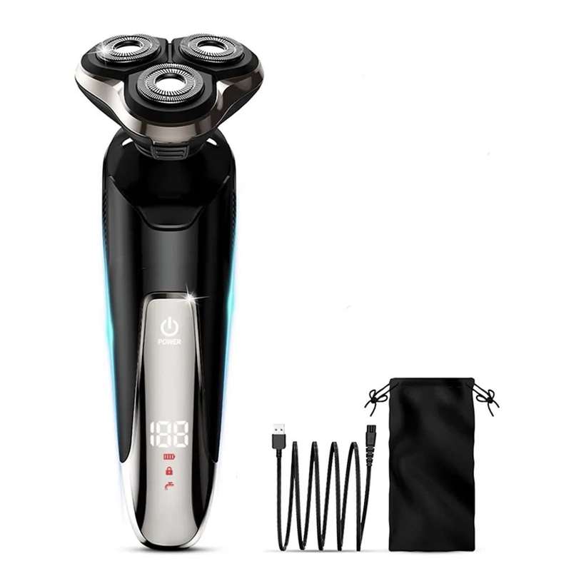 Ab-J432 Electric Rechargeable Shaver 800Mah With Battery Power Lcd Display