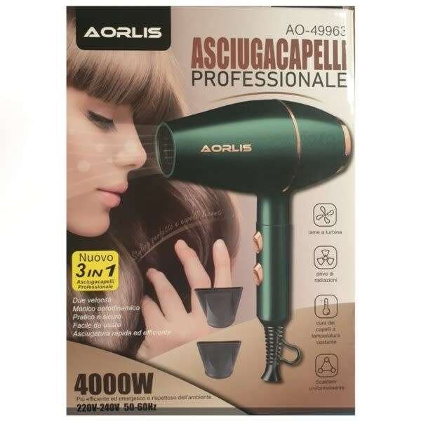 Ao-49963 Professional Hair Dryer 3-In-1 4000W