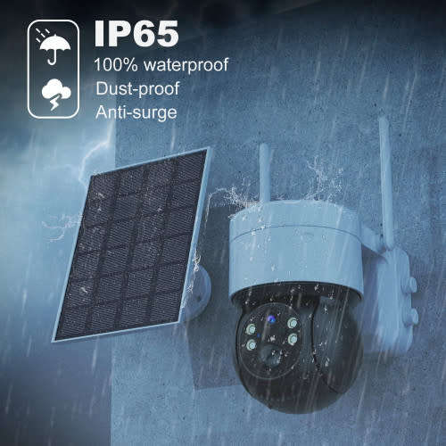 Safe And Secure Solar Camera Wifi Wireless Ip Camera Pir Human Detection Night Vision Security
