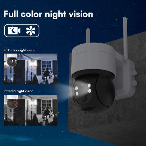 Safe And Secure Solar Camera Wifi Wireless Ip Camera Pir Human Detection Night Vision Security