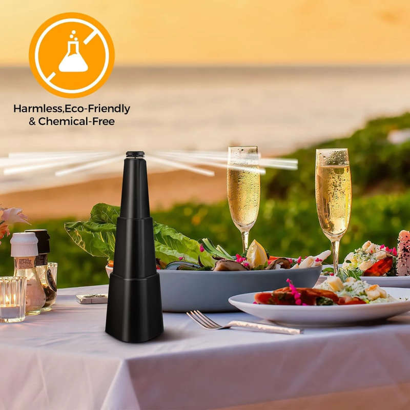 Multifunctional 3-Pack Fly Killer Fan For Dining Table, Indoor And Outdoor Fly Repeller Fan With Hol