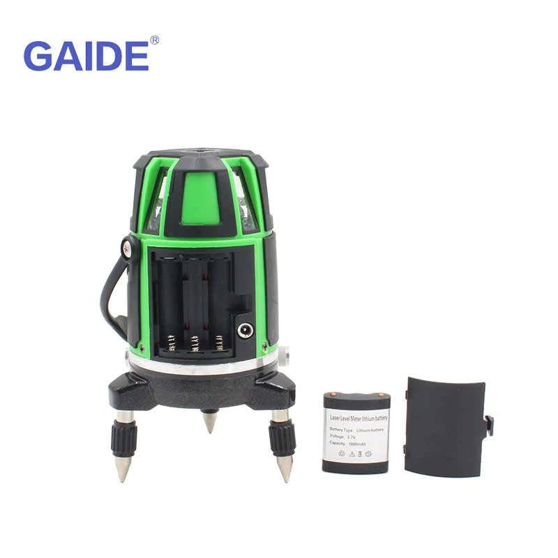 No Dead Angle 360 Degree Self-Leveling Rotating Laser Level Green Cross Line