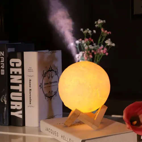 3D Moonlight Function Humidifier Essential Oil Diffuser Aromatherapy Ultrasonic Humidifier Night Lig