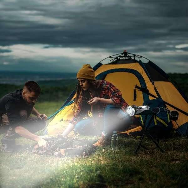 Super Bright Led Flashlight With Safety Hammer And Side Light