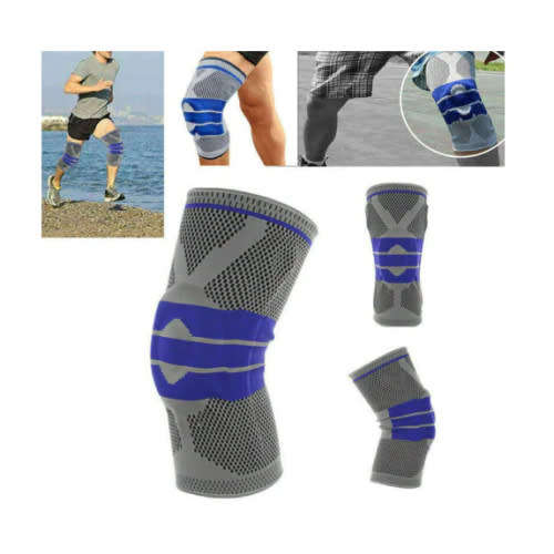 Protective Silicone Spring Knee Brace Sports Support Powerful Meniscal Compression Protection