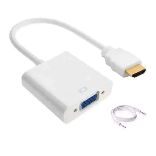 Hdtv Crt Monitor Tv 3.5mm Audio Cable Adapter Converter Male To Female Video Adapter