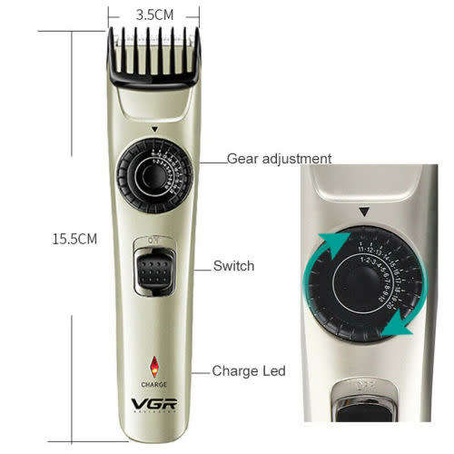 Ultra Convenient Professional Hair Clipper Men`s Basic Hair Clipper Power Trimmer Shaver